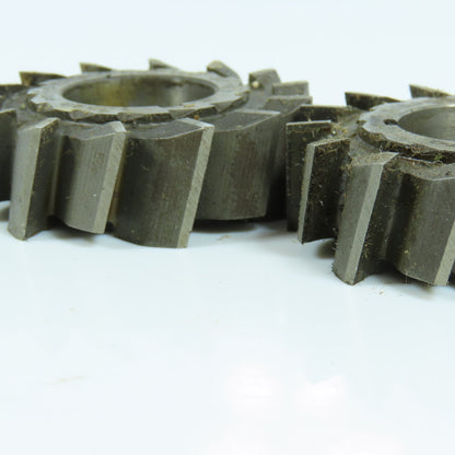2" x 5/8" x 7/8" HSS RH Slitting Saw Staggered 14 Tooth Lot of 2