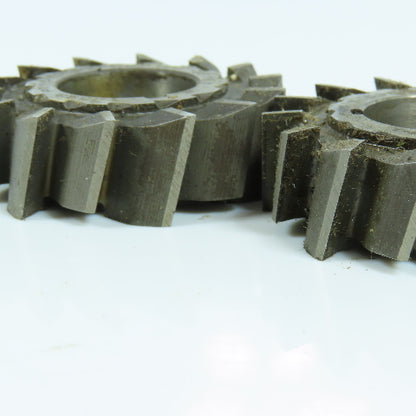 2" x 5/8" x 7/8" HSS RH Slitting Saw Staggered 14 Tooth Lot of 2