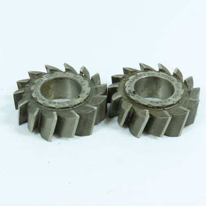 2" x 5/8" x 7/8" HSS RH Slitting Saw Staggered 14 Tooth Lot of 2
