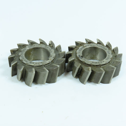 2" x 5/8" x 7/8" HSS RH Slitting Saw Staggered 14 Tooth Lot of 2