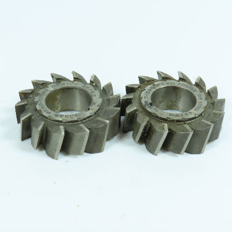 2" x 5/8" x 7/8" HSS RH Slitting Saw Staggered 14 Tooth Lot of 2