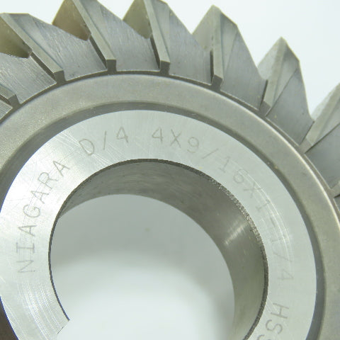 Niagara 4" x 9/16" x 1-1/4" HSS Slitting Saw Straight 24 Tooth