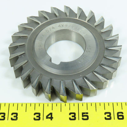 Niagara 4" x 9/16" x 1-1/4" HSS Slitting Saw Straight 24 Tooth
