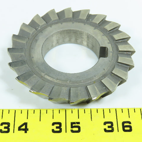 Union Twist Drill 3"x 1/2"x 1-1/4" HSS Single Angle Cutter LH 20 Tooth 60° Lot/2
