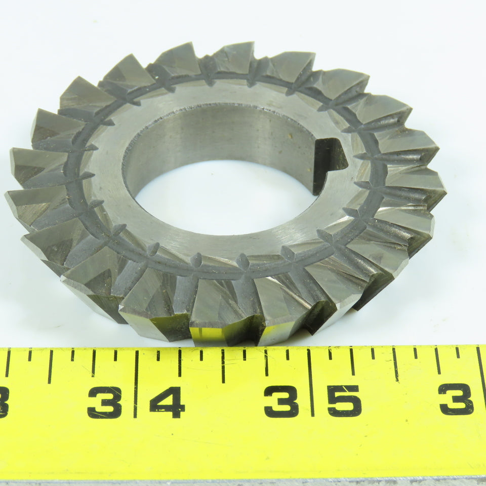 Union Twist Drill 3"x 1/2"x 1-1/4" HSS Single Angle Cutter LH 20 Tooth 60° Lot/2