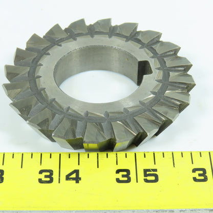Union Twist Drill 3"x 1/2"x 1-1/4" HSS Single Angle Cutter LH 20 Tooth 60° Lot/2