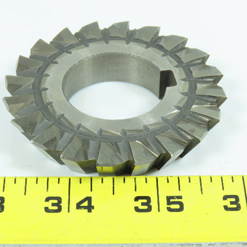 Union Twist Drill 3"x 1/2"x 1-1/4" HSS Single Angle Cutter LH 20 Tooth 60° Lot/2