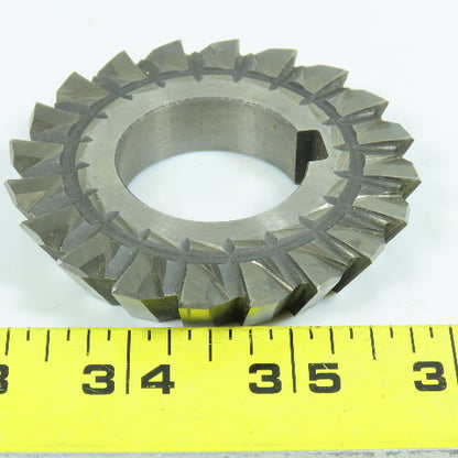 Union Twist Drill 3"x 1/2"x 1-1/4" HSS Single Angle Cutter LH 20 Tooth 60° Lot/2