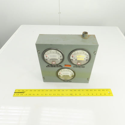 Dwyer Instruments 2003 C 3 Gauge Cluster Assembly Magnehelic 0-3" Of Water 15PSI