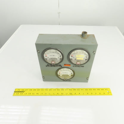 Dwyer Instruments 2003 C 3 Gauge Cluster Assembly Magnehelic 0-3" Of Water 15PSI