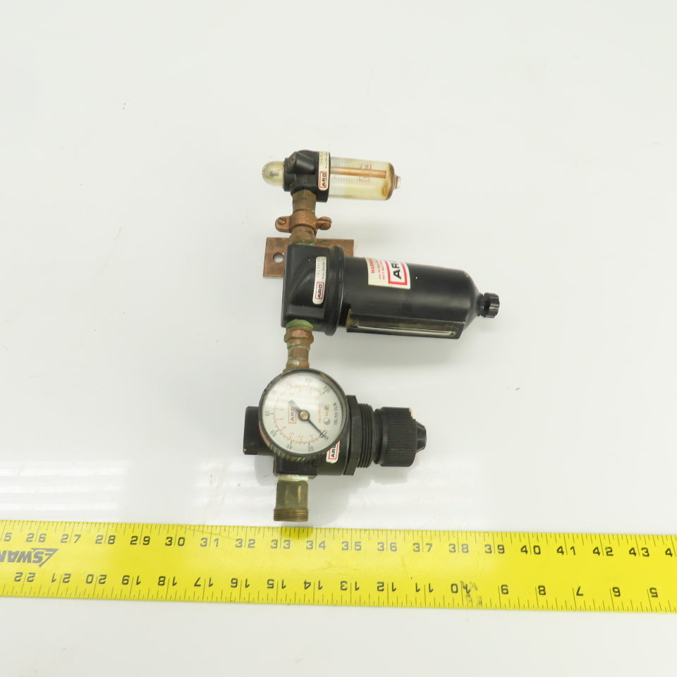 ARO 126121-000 127241-000 Regulator Filter Lubricator Assembly 250 PSI