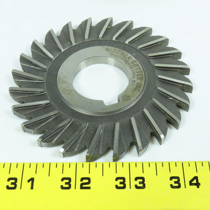 Niagara 4" & 5" OD x 1/4" x 1-1/4" HSS Side Milling Cutter Lot of 4