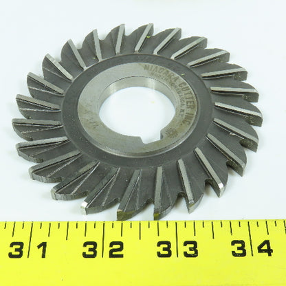 Niagara 4" & 5" OD x 1/4" x 1-1/4" HSS Side Milling Cutter Lot of 4