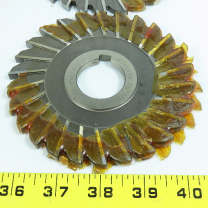 Niagara 4" & 5" OD x 1/4" x 1-1/4" HSS Side Milling Cutter Lot of 4