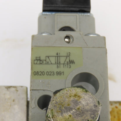 Rexroth 0820 023 991 2 Way Single Solenoid Hydraulic Valve 48VDC Coil Manifold