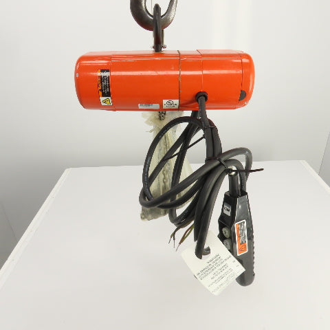 CM Shopstar 1/8 Ton 250LB Electric Chain Hoist 10' Lift 40FPM  460V 3PH