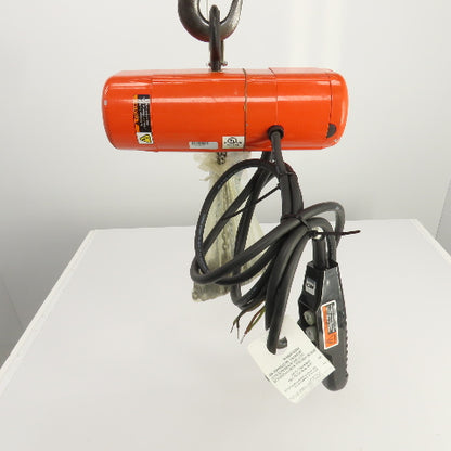 CM Shopstar 1/8 Ton 250LB Electric Chain Hoist 10' Lift 40FPM  460V 3PH