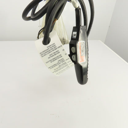 CM Shopstar 1/8 Ton 250LB Electric Chain Hoist 10' Lift 40FPM  460V 3PH