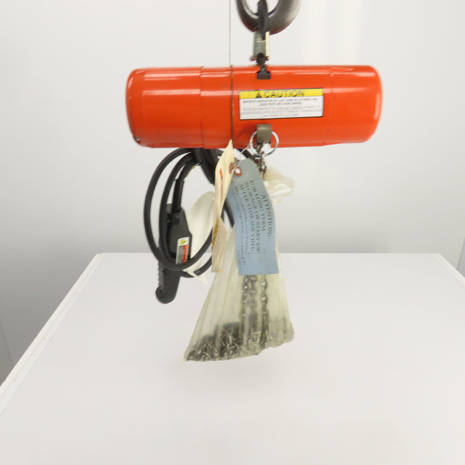 CM Shopstar 1/8 Ton 250LB Electric Chain Hoist 10' Lift 40FPM  460V 3PH