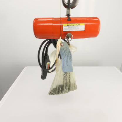 CM Shopstar 1/8 Ton 250LB Electric Chain Hoist 10' Lift 40FPM  460V 3PH