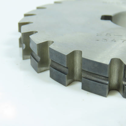 Niagara 4" x 25/64" x 1-1/4" HSS Side Milling Cutter Concave Radius .347 Offset