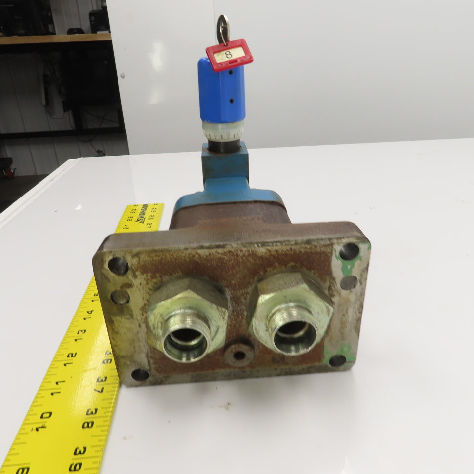 Vickers 615457 CG2V-6FK-10 Hydraulic Pressure Relief Valve W/Subplate 210 Bar