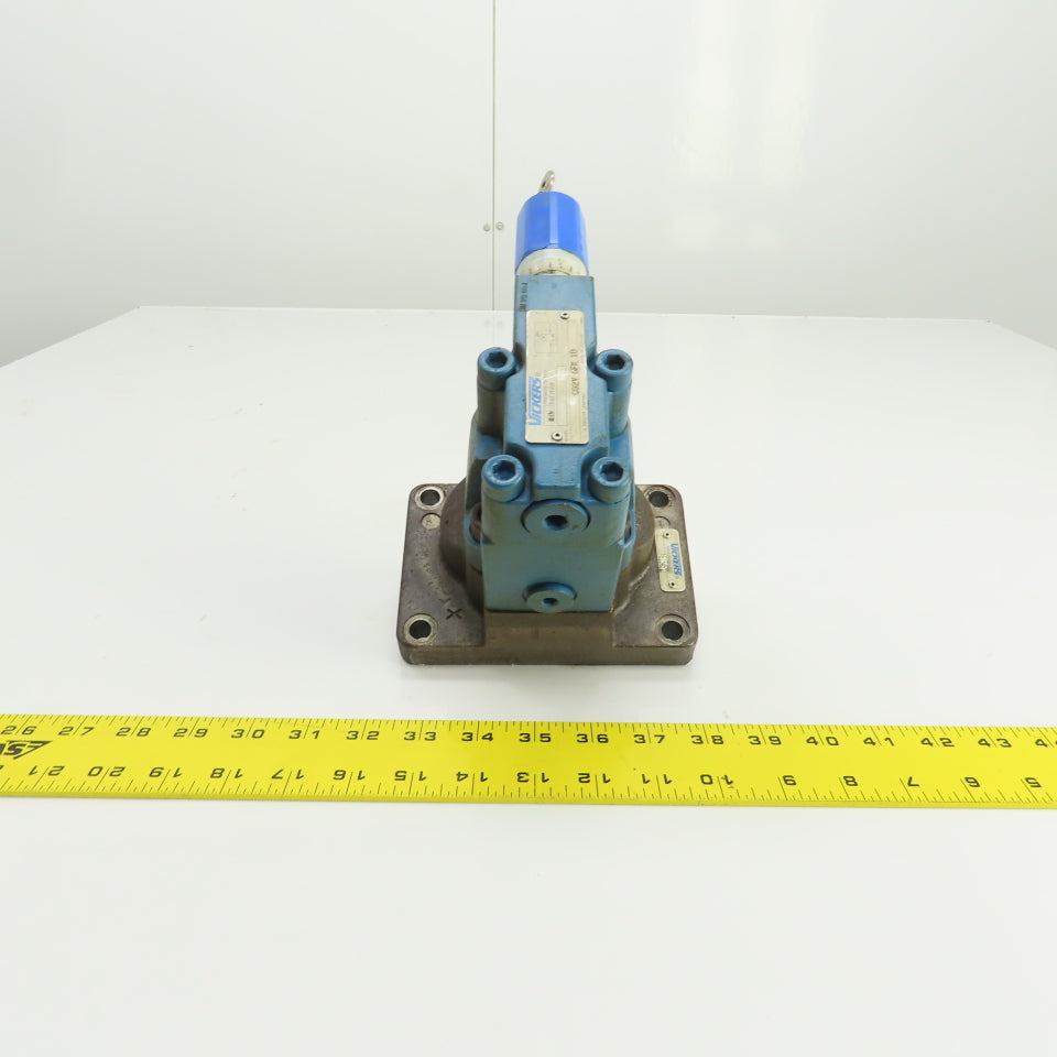 Vickers 615457 CG2V-6FK-10 Hydraulic Pressure Relief Valve W/Subplate 210 Bar