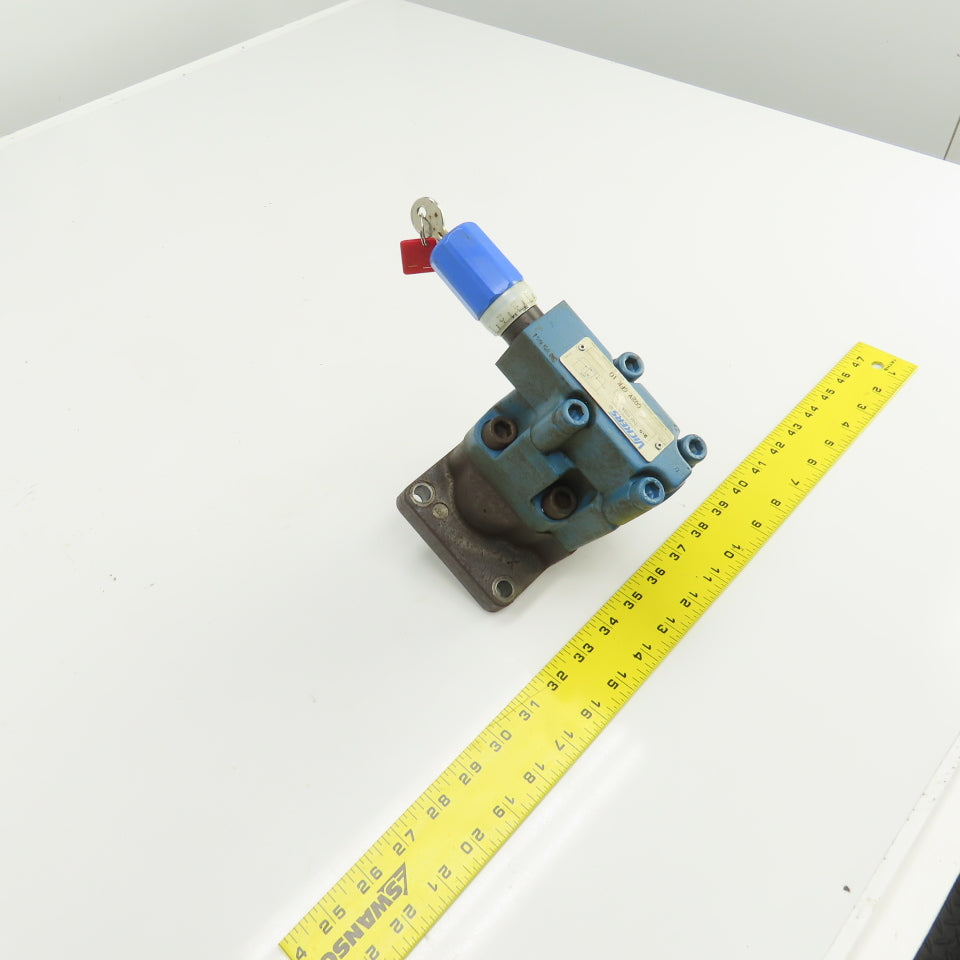 Vickers 615457 CG2V-6FK-10 Hydraulic Pressure Relief Valve W/Subplate 210 Bar