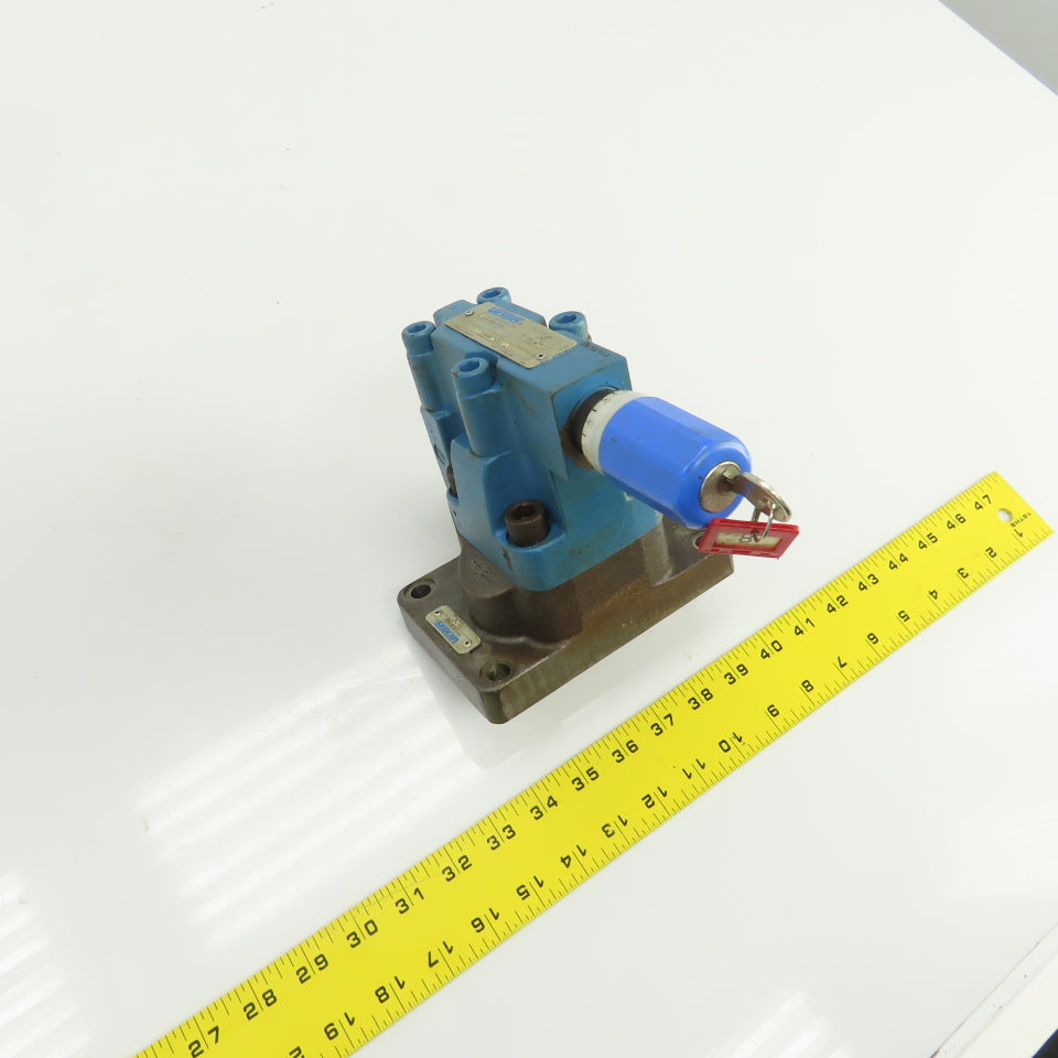 Vickers 615457 CG2V-6FK-10 Hydraulic Pressure Relief Valve W/Subplate 210 Bar