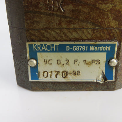 Kracht D-58791 VC 0,2 F 1 S Hydraulic Oil Gear Flow Meter
