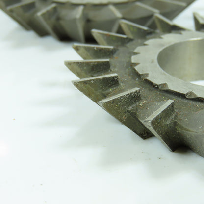 3" x 1/2" x 1-1/4" HSS Single Angle Cutter 20 Tooth RH 45° Resharpened Lot of 3