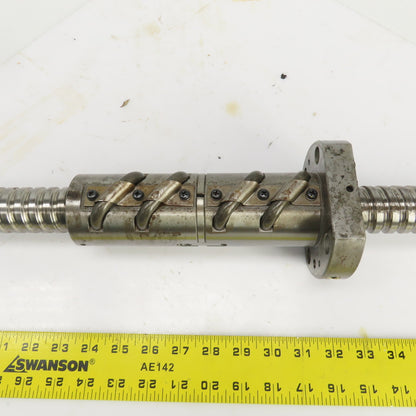 Mazak Mazatech H-400N Ball Screw & Nut 14mm Pitch 60" OAL 31" Travel 40mm OD