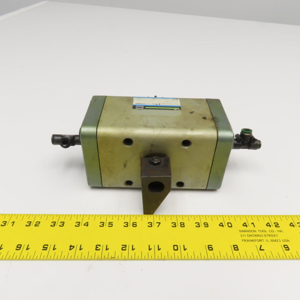 SMC CRA63-27L Dual Shaft Pneumatic Rotary Actuator 1/8 Turn