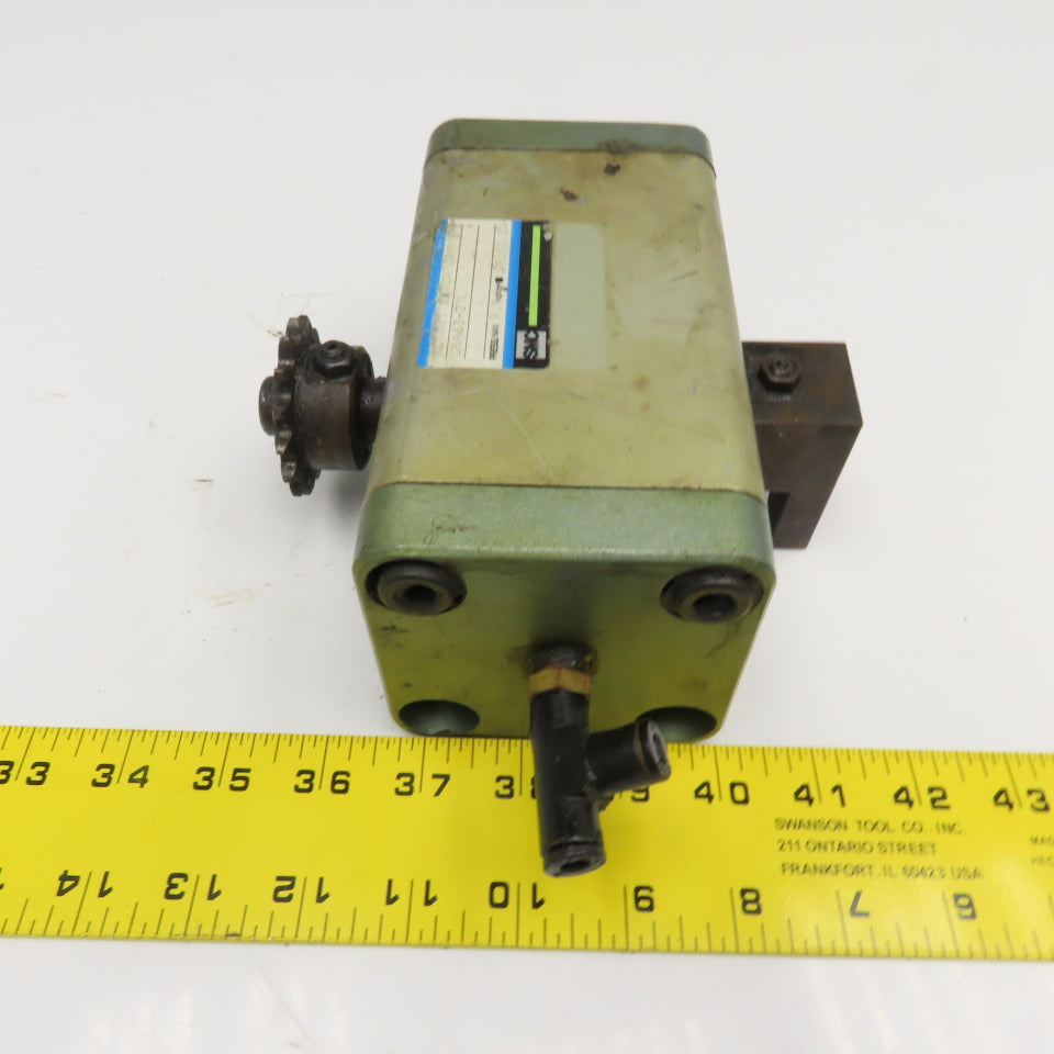 SMC CRA63-27L Dual Shaft Pneumatic Rotary Actuator 1/8 Turn