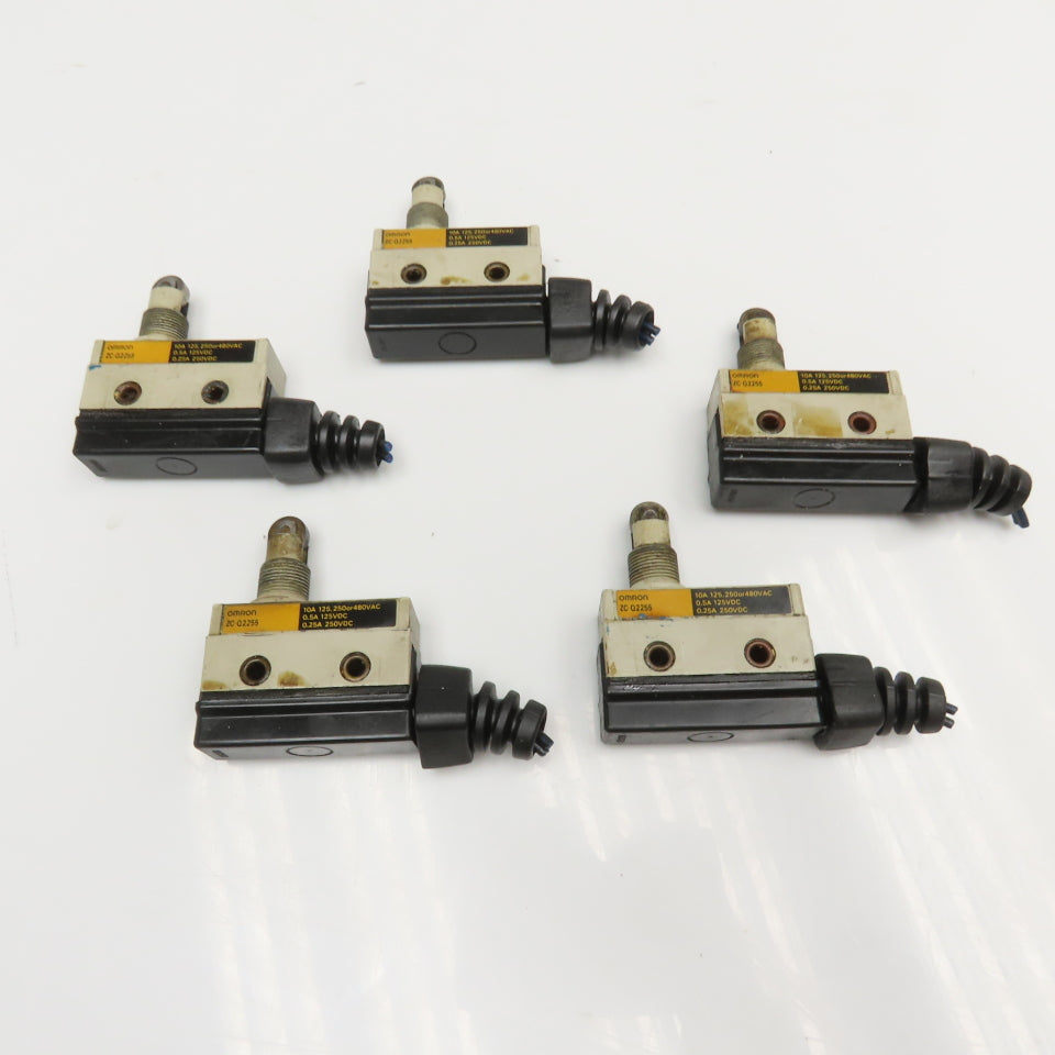 Omron ZC-Q2255 480VAC 250VDC Roller Snap Action Limit Switch Lot Of 5