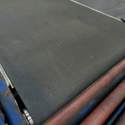 43" Wide 176-1/2" OAL Stainless Slider Belt Gravity Roller Hybrid Conveyor 13FPM