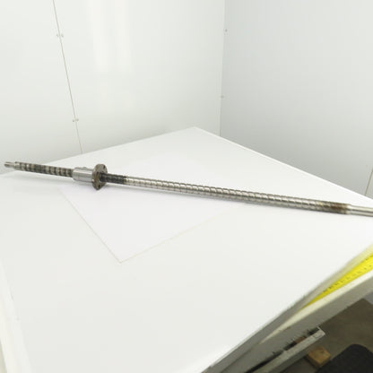Tsubaki 283-0792-3 Ball Screw & Nut 25mm Pitch 61-3/8" OAL 49.5" Travel 38mm OD