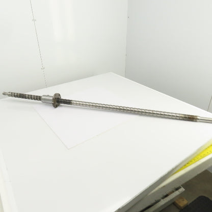 Tsubaki 283-0792-3 Ball Screw & Nut 25mm Pitch 61-3/8" OAL 49.5" Travel 38mm OD