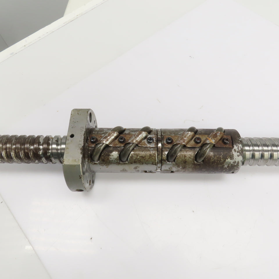 Yamazaki Mazak FH-580/40 Ball Screw & Nut 11mm Pitch 66" OAL 37" Travel 40mm OD