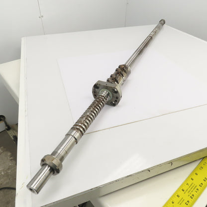 Yamazaki Mazak FH-580/40 Ball Screw & Nut 11mm Pitch 66" OAL 37" Travel 40mm OD