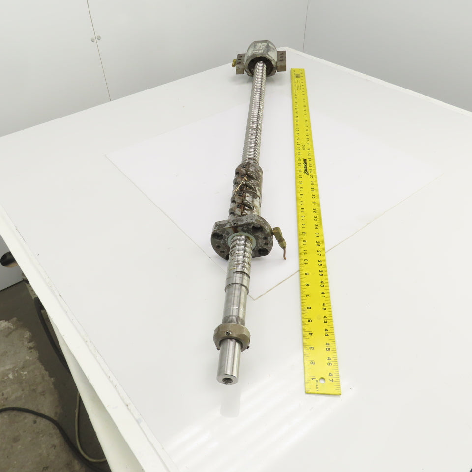 Yamazaki Mazak FH-580/40 Ball Screw & Nut 14mm Pitch 48" OAL 26" Travel 40mm OD