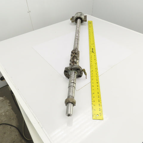 Yamazaki Mazak FH-580/40 Ball Screw & Nut 14mm Pitch 48" OAL 26" Travel 40mm OD