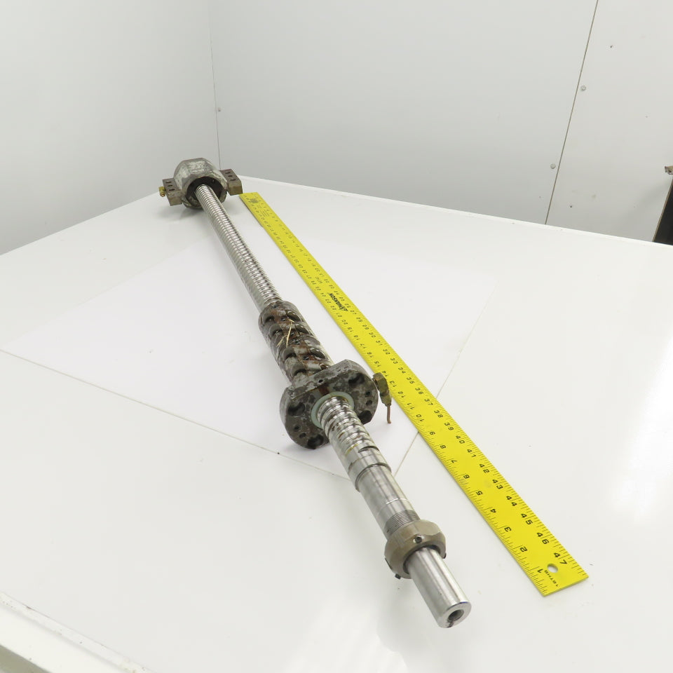 Yamazaki Mazak FH-580/40 Ball Screw & Nut 14mm Pitch 48" OAL 26" Travel 40mm OD