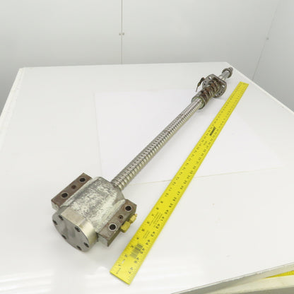 Yamazaki Mazak FH-580/40 Ball Screw & Nut 14mm Pitch 48" OAL 26" Travel 40mm OD