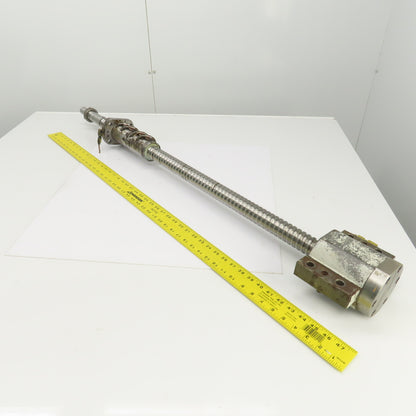 Yamazaki Mazak FH-580/40 Ball Screw & Nut 14mm Pitch 48" OAL 26" Travel 40mm OD
