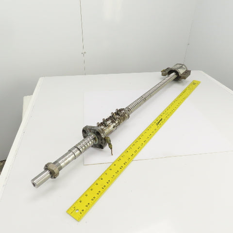 Yamazaki Mazak FH-580/40 Ball Screw & Nut 14mm Pitch 48" OAL 26" Travel 40mm OD