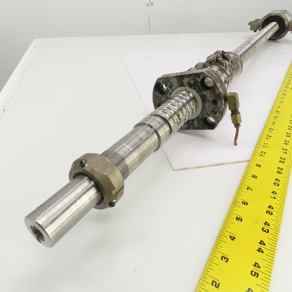 Yamazaki Mazak FH-580/40 Ball Screw & Nut 14mm Pitch 48" OAL 26" Travel 40mm OD