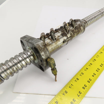 Yamazaki Mazak FH-580/40 Ball Screw & Nut 14mm Pitch 48" OAL 26" Travel 40mm OD