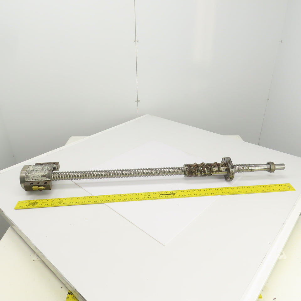 Yamazaki Mazak FH-580/40 Ball Screw & Nut 14mm Pitch 48" OAL 26" Travel 40mm OD