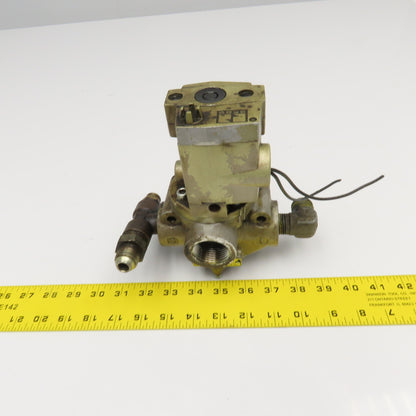 Ross D2773B4001 1/2" x 1" Port Pneumatic Poppet Solenoid Valve 24VDC
